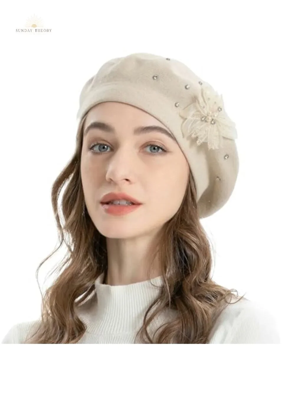 Women's Reversible Beret Hat Soft Warm Stretchy Viscose Blend Artist Cap